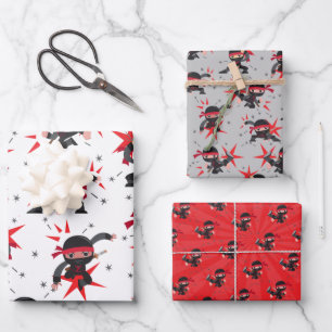 Ninja Warrior Birthday Party Wrapping Paper