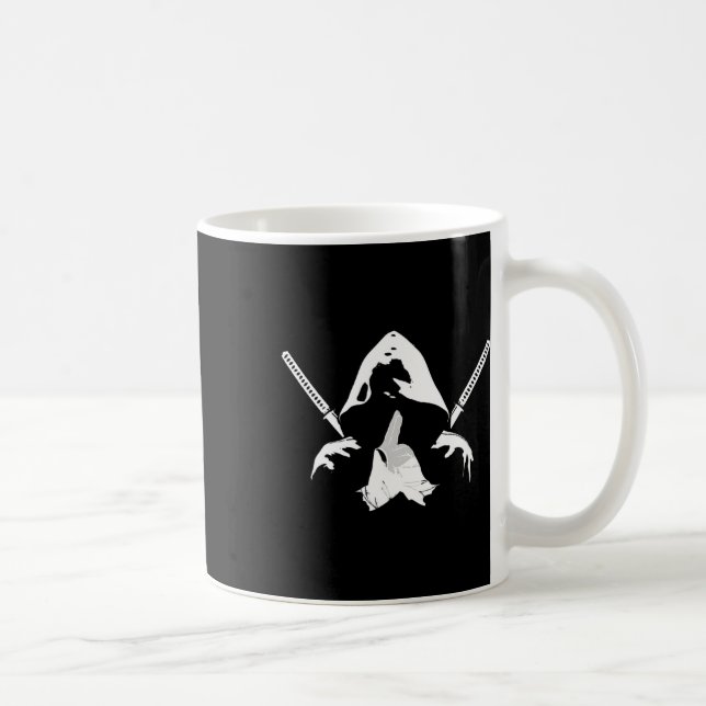 Ninja Warrior Bushido Samurai Sword Fighter Martia Coffee Mug (Right)