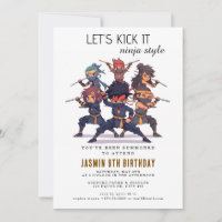 Ninja Warrior Kids Birthday Party