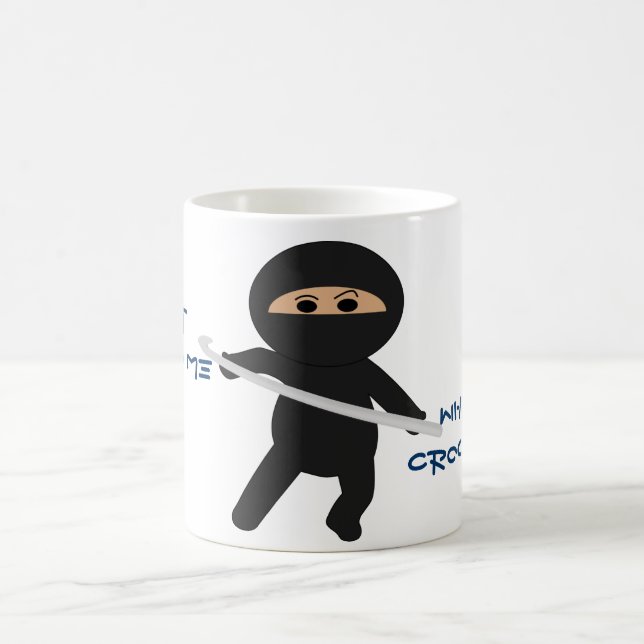 Ninja With Crochet Hook Mug (Center)