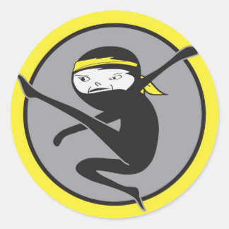 Ninja Yellow Belt Stickers