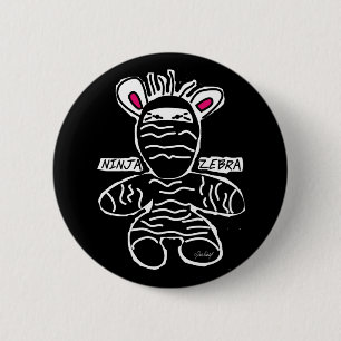 Ninja Zebra - Button