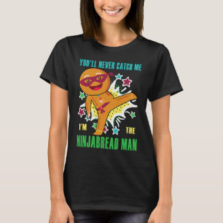 Ninjabread Man  Christmas Ninja Gingerbread Man T-Shirt
