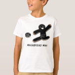 Ninjabread Man T-Shirt<br><div class="desc">Ninjabread Man attacks with a ninja star cookie.</div>