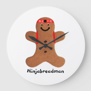 Ninjabreadman biscuit (cookie)Acrylic Wall Clock