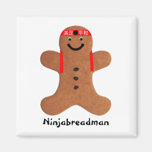 Ninjabreadman biscuit (cookie) magnet