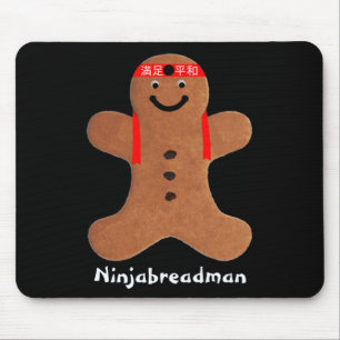 Ninjabreadman biscuit (cookie) mouse pad