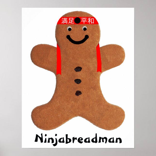Ninjabreadman biscuit (cookie) poster (Front)