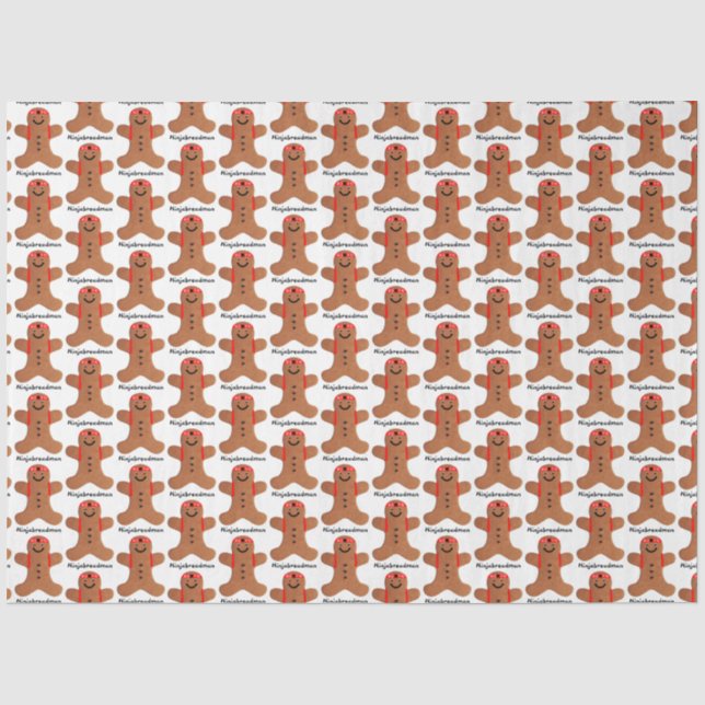 Ninjabreadman biscuit (cookie) tissue paper (Front)