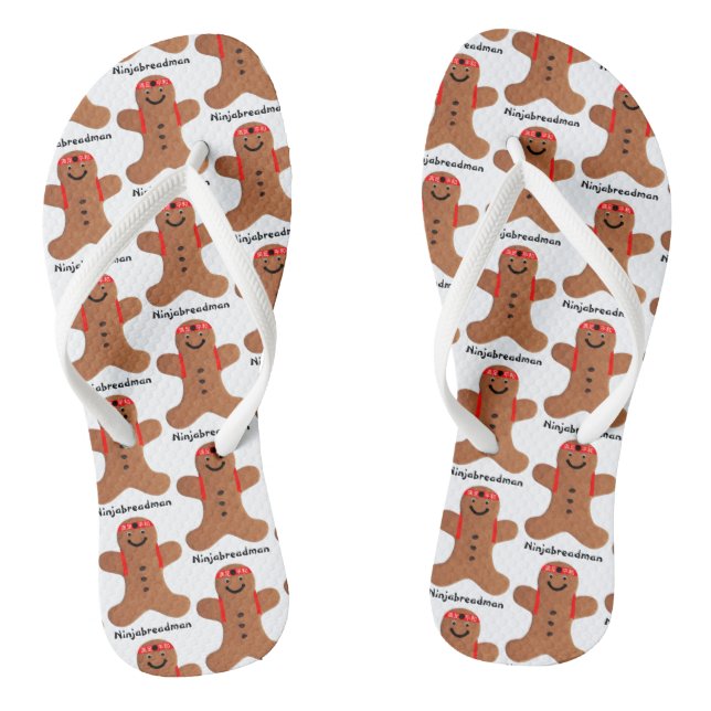 Ninjabreadman biscuit thongs (Footbed)