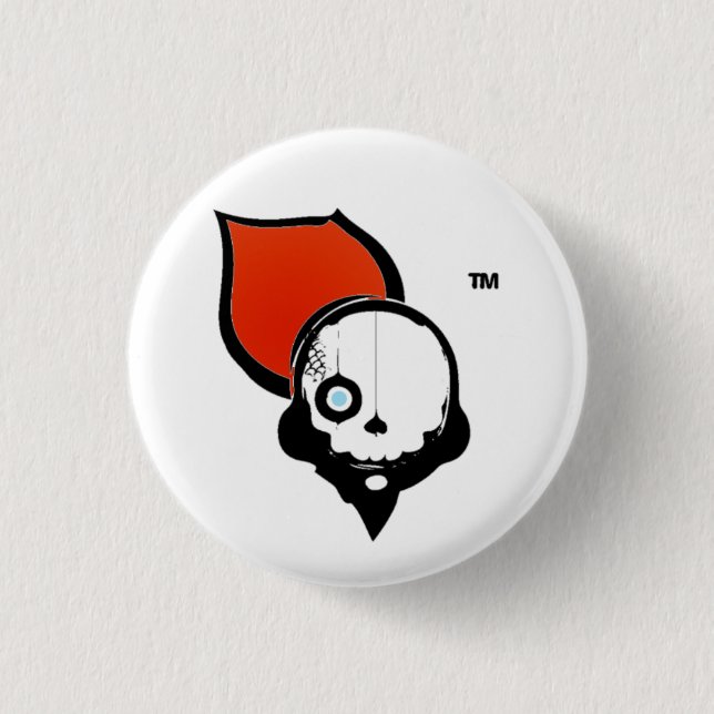 NinjaCruise Skull 3 Cm Round Badge (Front)
