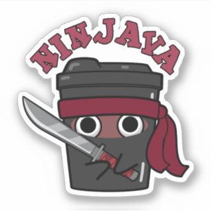 Ninjava Funny Ninja Java Coffee Pun 