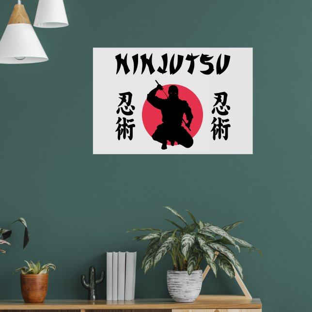 Ninjutsu Rising Sun   Poster (Living Room 1)