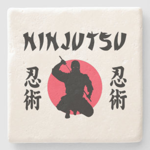 Ninjutsu Rising Sun Stone Coaster