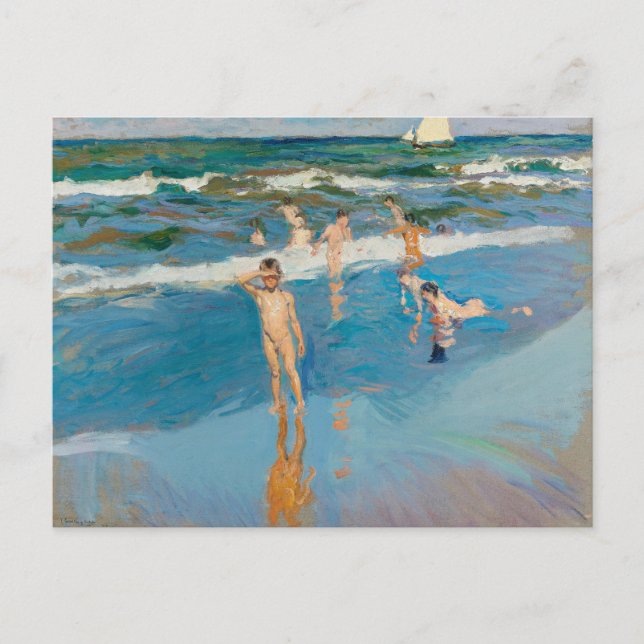 Niños en el Mar | Joaquín Sorolla Postcard (Front)