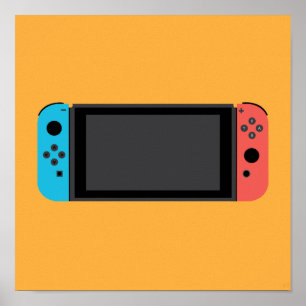 Nintendo Switch(Neon Blue/Red) Poster