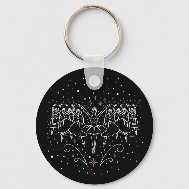 Ninth Day of Christmas Keychain (Front)