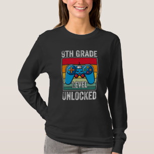 Ninth Grade Level Unlocked Video Game Student Gift T-Shirt