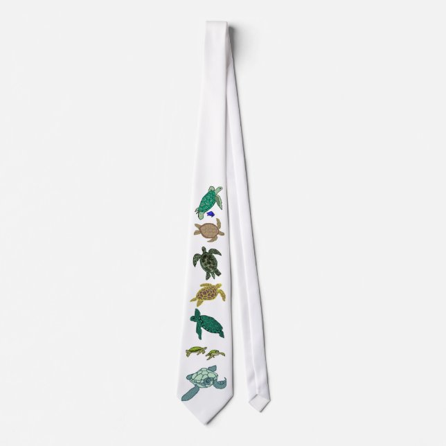 Ninth sea turtle line up tie (Front)