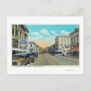 Ninth Street View of Willamette Street Postcard