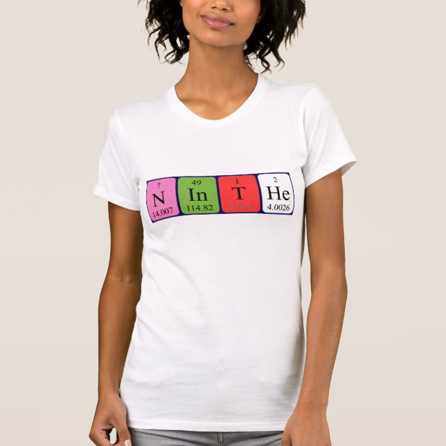 Ninthe periodic table name shirt (Front)