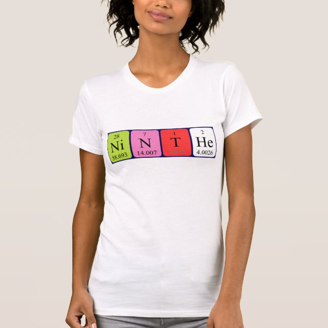 Ninthe periodic table name shirt (Front)