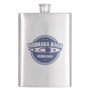 Niobrara River Nebraska Kayaking Hip Flask