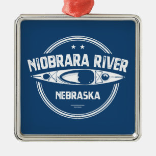 Niobrara River Nebraska Kayaking Metal Ornament