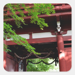 Niomon Gate, Hondoji Temple, Japan Square Sticker