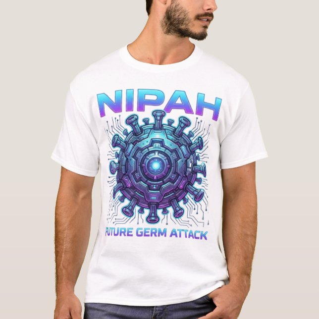 Nipah Attack white T-Shirt (Front)