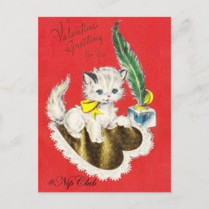 Nipclub Vintage Valentine's Dat postcard White Kit