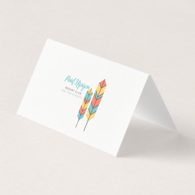 Nipigon Feathers Folded Notes (Front)