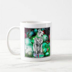 Nipper, The RCA Dog Christmas Coffee Mug
