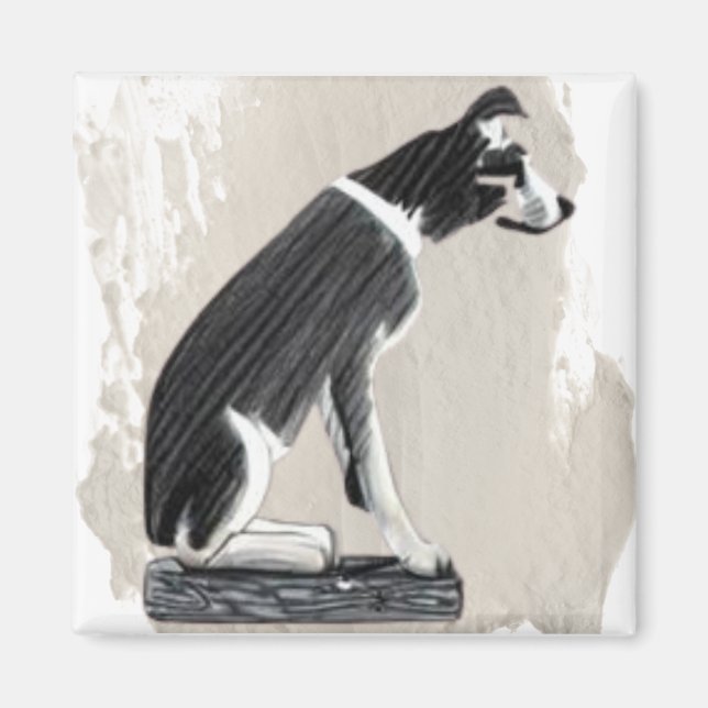 Nipper, The RCA Dog Side View Magnet (Front)