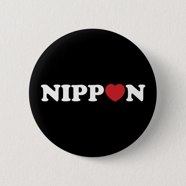 Nippon Love Heart Button (Front)
