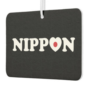 Nippon Love Heart Flag Air Freshener