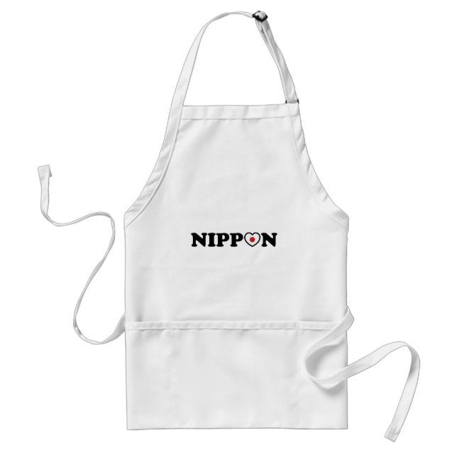 Nippon Love Heart Flag Standard Apron (Front)