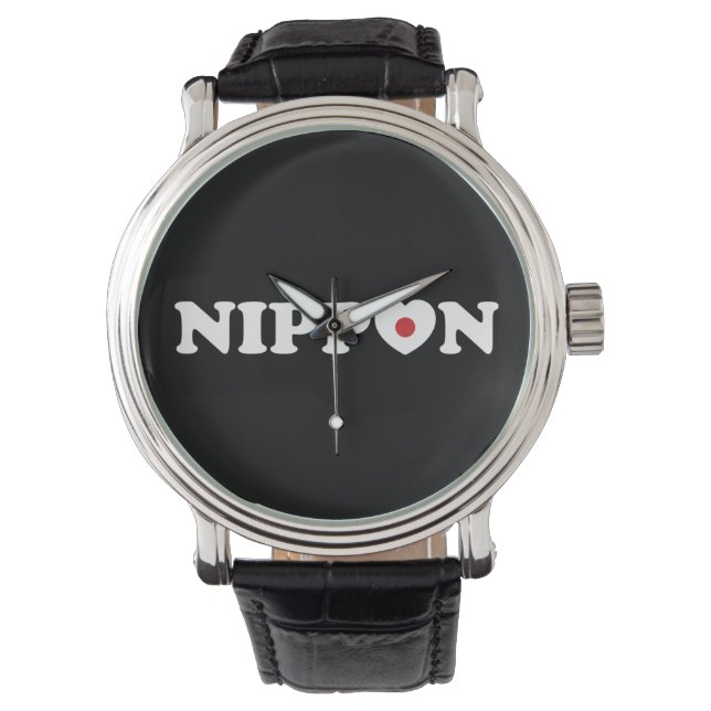 Nippon Love Heart Flag Watch (Front)