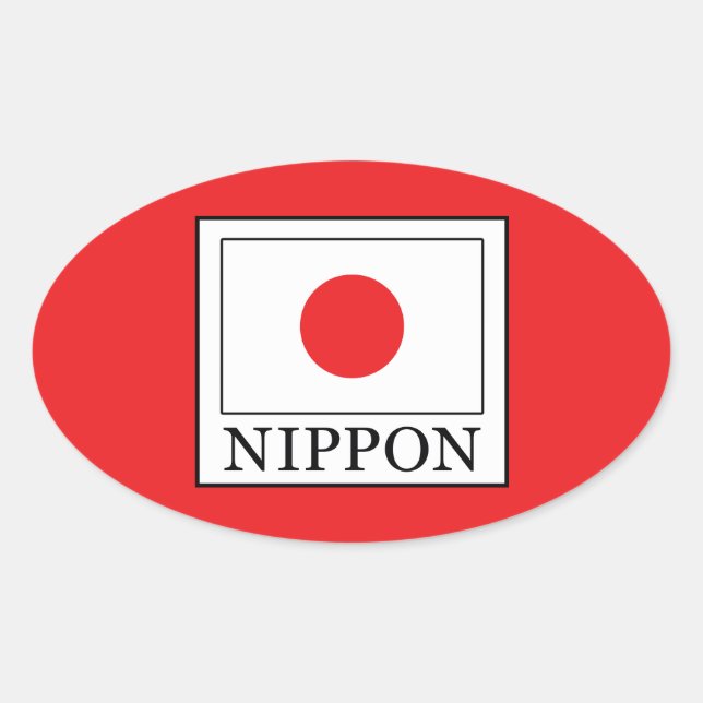 Nippon Oval Sticker (Front)