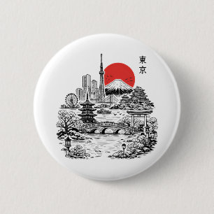 Nippon Sakura Tokyo Sakura 6 Cm Round Badge