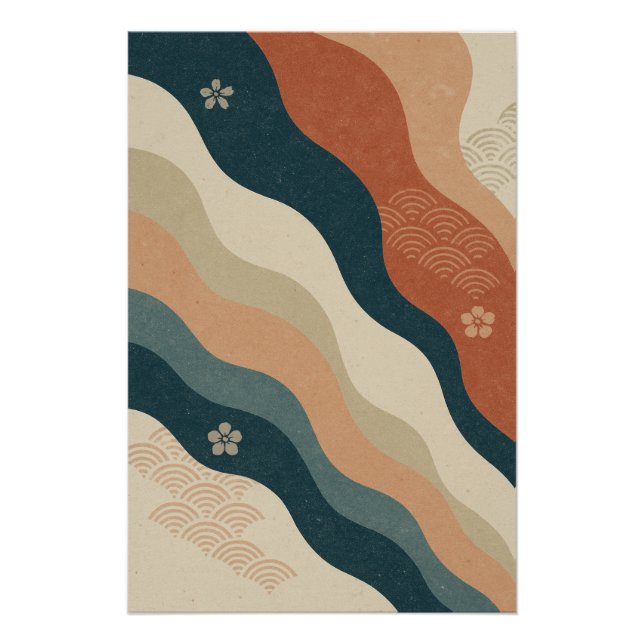Nippones Waves - Poster Japanese Vintage Patterns (Front)