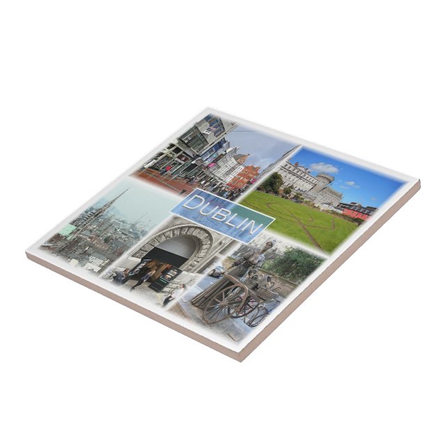 NIR012 DUBLIN, Northern Ireland, Ceramic Tile (Side)