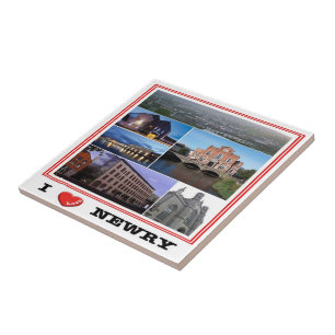 NIR013 NEWRY "I LOVE", Northern Ireland, Ceramic Tile