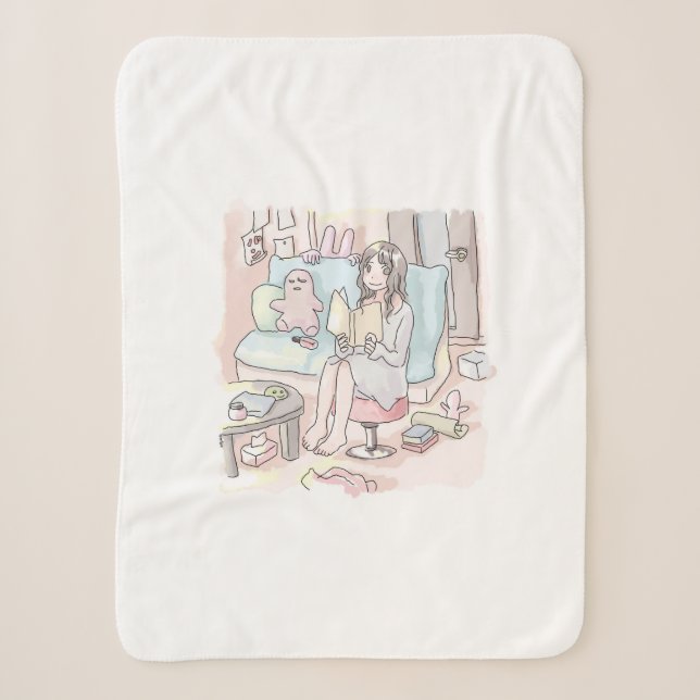 Nirakujiku Sherpa Blanket (Front)
