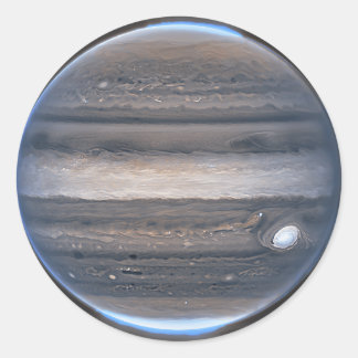 NIRCam View of Jupiter | JWST Classic Round Sticker