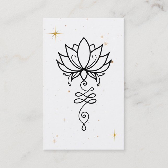 *~* Nirvana Sacred Geometry Lotus Cosmic  Business Card (Front)