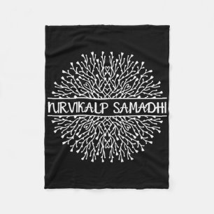 Nirvikalp Samadhi Mandala Sacred Fractal Geometry  Fleece Blanket