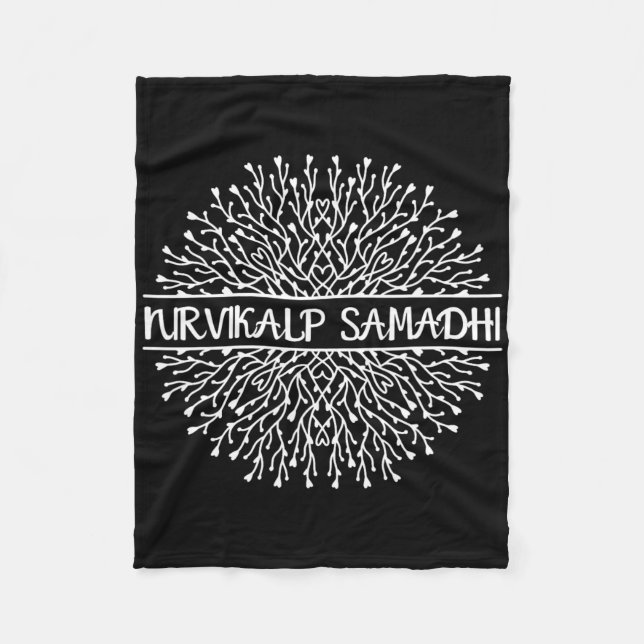 Nirvikalp Samadhi Mandala Sacred Fractal Geometry  Fleece Blanket (Front)
