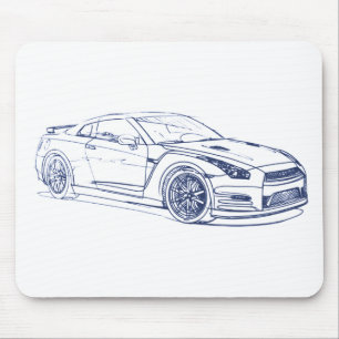 Nis Skyline GTR 2013 R35 Mouse Pad