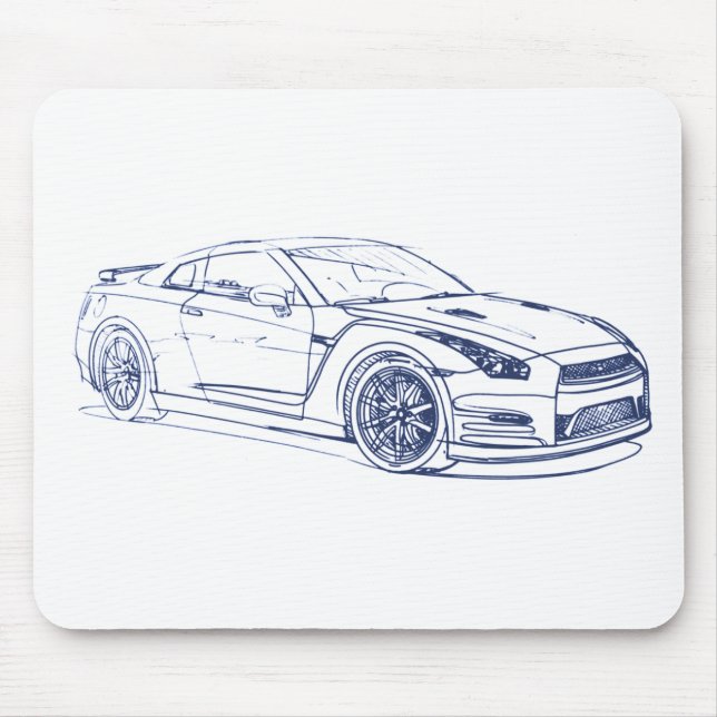 Nis Skyline GTR 2013 R35 Mouse Pad (Front)
